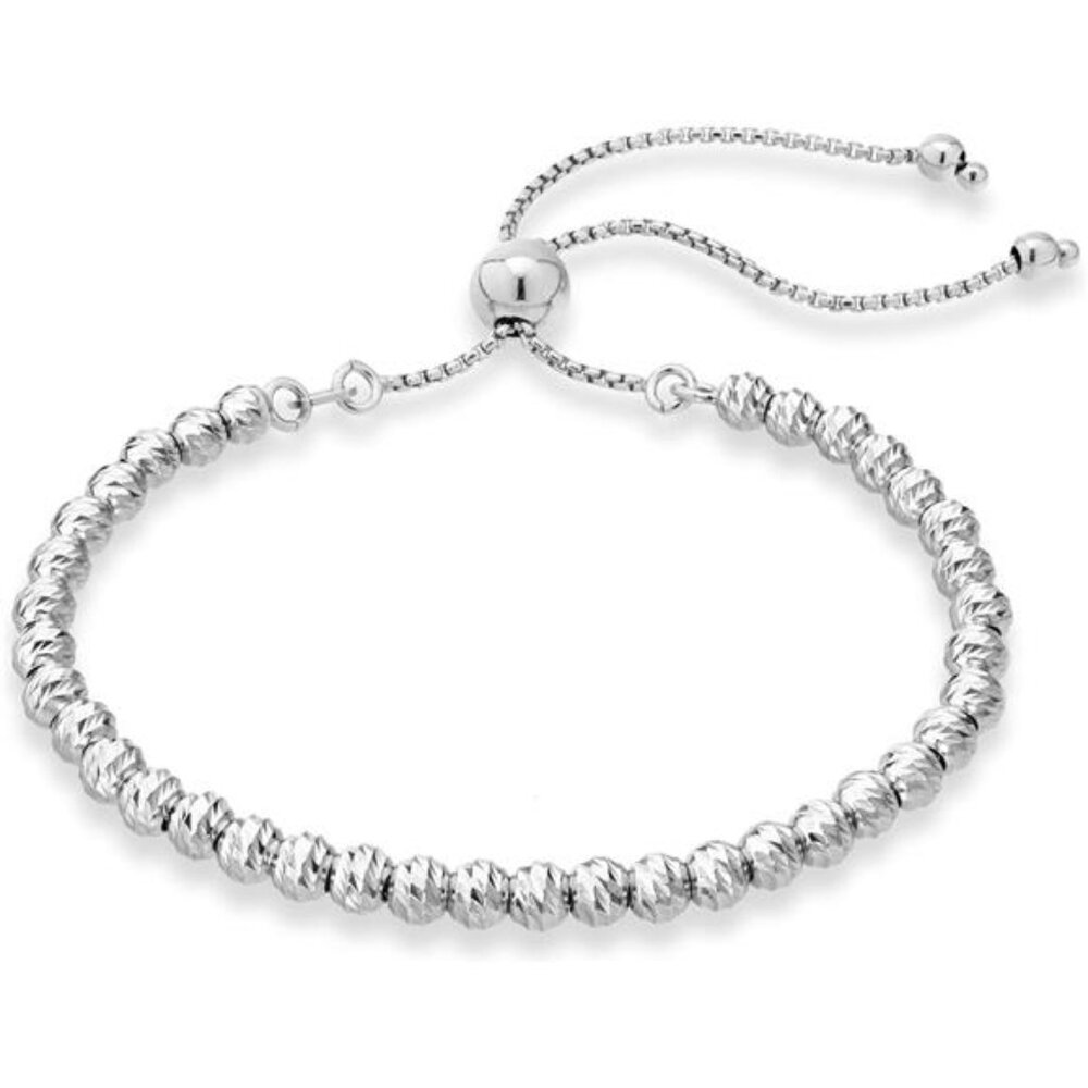 Miabella Italian 925 Sterling Silver or Yellow Gold Plated Diamond-Cut